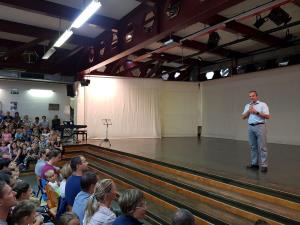 OŠ Tolmin - župan Uroš Brežan ob 1. šolskem dnevu 2018/19